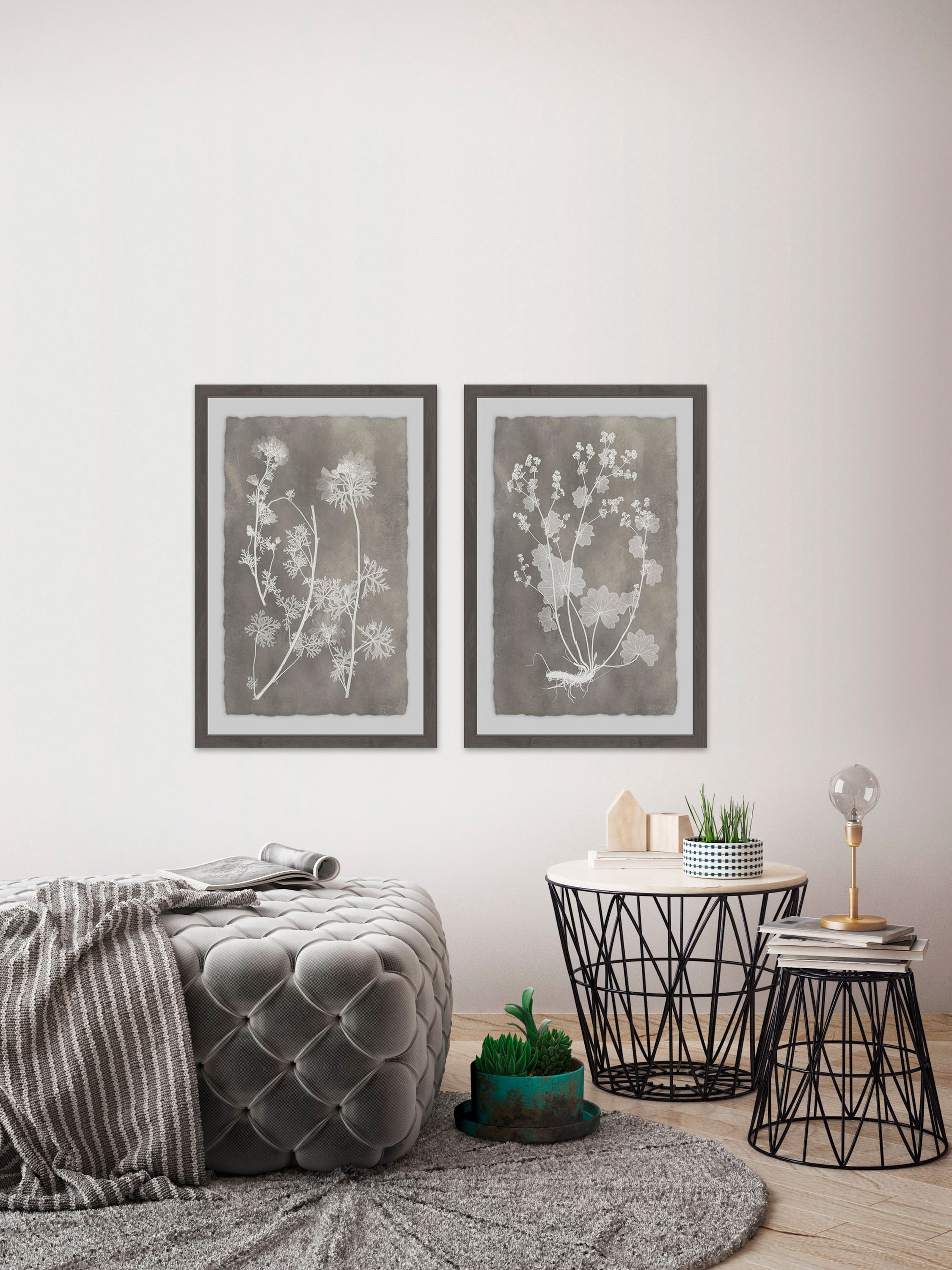 Marmont Hill Herbarium Study Diptych, 36" x 48”