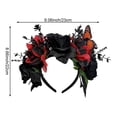 thumbnail image 2 of Hfppkn Plastic Rose Crown Headband Style 1 22x23cm Vintage Flower Hair Hoop, 2 of 7