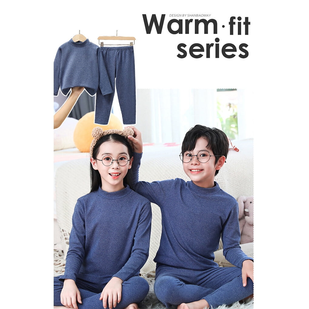 Underwear Thermal Kids Girls Underpainting Warm Dressing Thermal Kids Girls Bottoming Shirts Lovely Windproof Winter Clothes High Collar Inside Pink Walmart