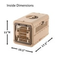 thumbnail image 3 of Richelle Foldable Travel Pet Carrier Extra Small in Brown, Stores Easily,  for Dogs & Cats, 3 of 5
