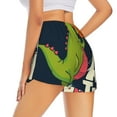 thumbnail image 3 of Fotbe Dinosaur Basketball Player Womens High Waist Running Shorts Athletic Workout Quick Dry Shorts for Women with Pockets Gym Yoga Summer Shorts-XX-Large, 3 of 9
