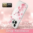 thumbnail image 5 of Rosebono For iPhone 14 Pro Max Case Compatible with MagSafe, IMD Pink Flower Graphic Fashion Cute Colorful Skin Cover Case for iPhone 14 Pro Max, 5 of 5