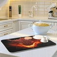 thumbnail image 6 of Burning Dragon Dish Drying Mat, Absorbent Microfiber Pad Protector For Kitchen Counter Top Mat Dish Drainboard 18x24in Home Decor, 6 of 7