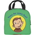 thumbnail image 3 of Curious George 19 Cartoon Pattern Portable Lunch Bag Printed Meal Bag Insulation Bag Portable Lunch Bag AS PIC, 3 of 8