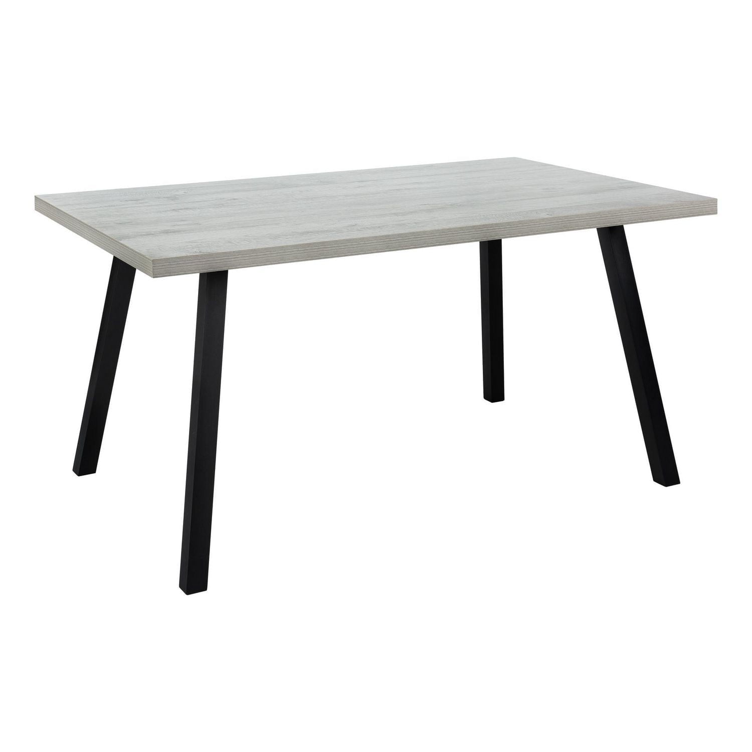 Monarch Specialties Dining Table, 60" Rectangular, Kitchen, Dining Room, Metal, Laminate, Grey, Black, Contemporary, Modern