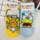 thumbnail image 3 of Calcetines cortos Kawaii Sanrio Hello Kitty Kuromi Mymelody Cinnamoroll Pom Purin badbadtz-maru Gudetama para niñas, regalo de Navidad, 3 of 4
