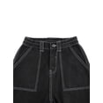 thumbnail image 5 of Sunloudy Jeans Droits à Jambes Larges pour Femmes Coupe Décontractée Pantalon en Denim, 5 of 5