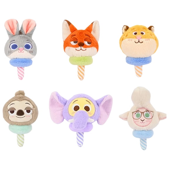 Zootopia 2 Plush 8inch Main Character Set - Stuffed Animal Movie Toys for Kids and Collectors 6PCS