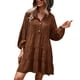 thumbnail image 3 of Vestido túnica para mujer vestido túnica de verano para mujer cuello en V empalmado apilado para fiesta ANGGREK Otros, 3 of 8