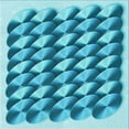 thumbnail image 1 of Ahgly Company Machine Washable Indoor Square Transitional Bright Navy Blue Area Rugs, 7' Square, 1 of 7