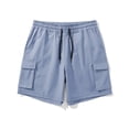 thumbnail image 4 of pstuiky Pantalones cortos deportivos para hombre, Pantalones cortos casuales de moda para hombre, de color liso, con bolsillo y cintura elástica. Pantalones cortos de baloncesto, 4 of 8