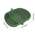 thumbnail image 3 of Guozer Clearance Pumpkin Silicones Dinner Plates Placemat Tray Compartmentalized Tableware Suction Cup Bowl Dinner Plates Supplemental Bowl, 3 of 6