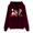 Wine, variant on Hatchima Oversized Hooded Cardigans for Women,Women's Fashion Casual Printed Long Sleeve Blouse,Christmas Printed Pullover Tops Hoodies