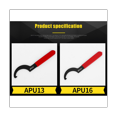 thumbnail image 4 of 2 Pieces APU Mechanical Hook Wrench Multi-Specification Electrophoresis Black Wrench Hand Tools, 4 of 5