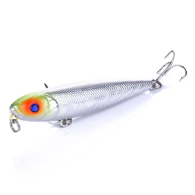 Soidarity 1 uds/7 Uds anzuelos de ojos 3D simulación de pez cebo duro aparejos de pesca de lubina de mar profundo señuelos artificiales Pescar No.01 Soidarity DJ1021-01