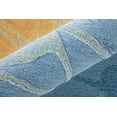 thumbnail image 5 of 5' X 8' Blue Gold And Gray Abstract Hand Tufted Area Rug, 5 of 5