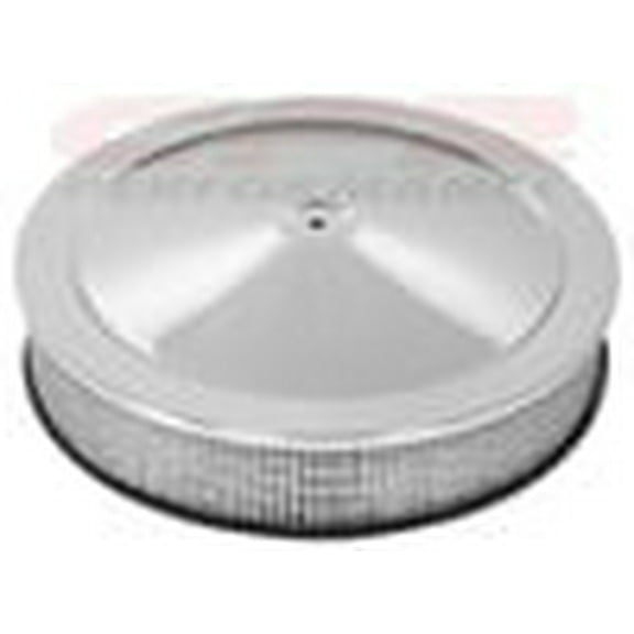 GM 14" Chrome Steel Air Cleaner Set - Off-Set Base