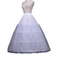 thumbnail image 6 of CYYPLAS 3 Hoop with Netting Elastic Half Slip Bridal Petticoat Underskirt Women's, 6 of 7