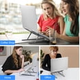 thumbnail image 6 of FIASON 1 Pack Space Gray Adjustable Laptop Stand,Compatible with 9-17" Laptop,7-Levels Ventilated Aluminum Laptop Holder for Desk,Ergonomic Universal Computer Stand with aluminum, metal and Rubber, 6 of 7