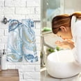thumbnail image 7 of Retro Blue Leaf Cotton Face Towels Soft Hand Towel Absorbent Bathroom Towel for Kitchen Hotel Decoration, 7 of 7