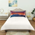 thumbnail image 4 of Coolnut Beautiful Sunset Peaks Pillowcase for Hair and Skin Silk Pillowcase King Size 20 ×40In, Soft and Breathable Slippery Satin Pillowcase Covers for Sleep Decor Giftsation 584, 4 of 7