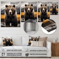 thumbnail image 4 of Designart "The Mighty Bear I" Animals Bear Metal Wall Decor, 4 of 5