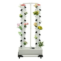 TFCFL 56 Holes Hydroponic Growing Kit Vertical Garden Tower Grow System Indoor Outdoor Plant Germination Kit