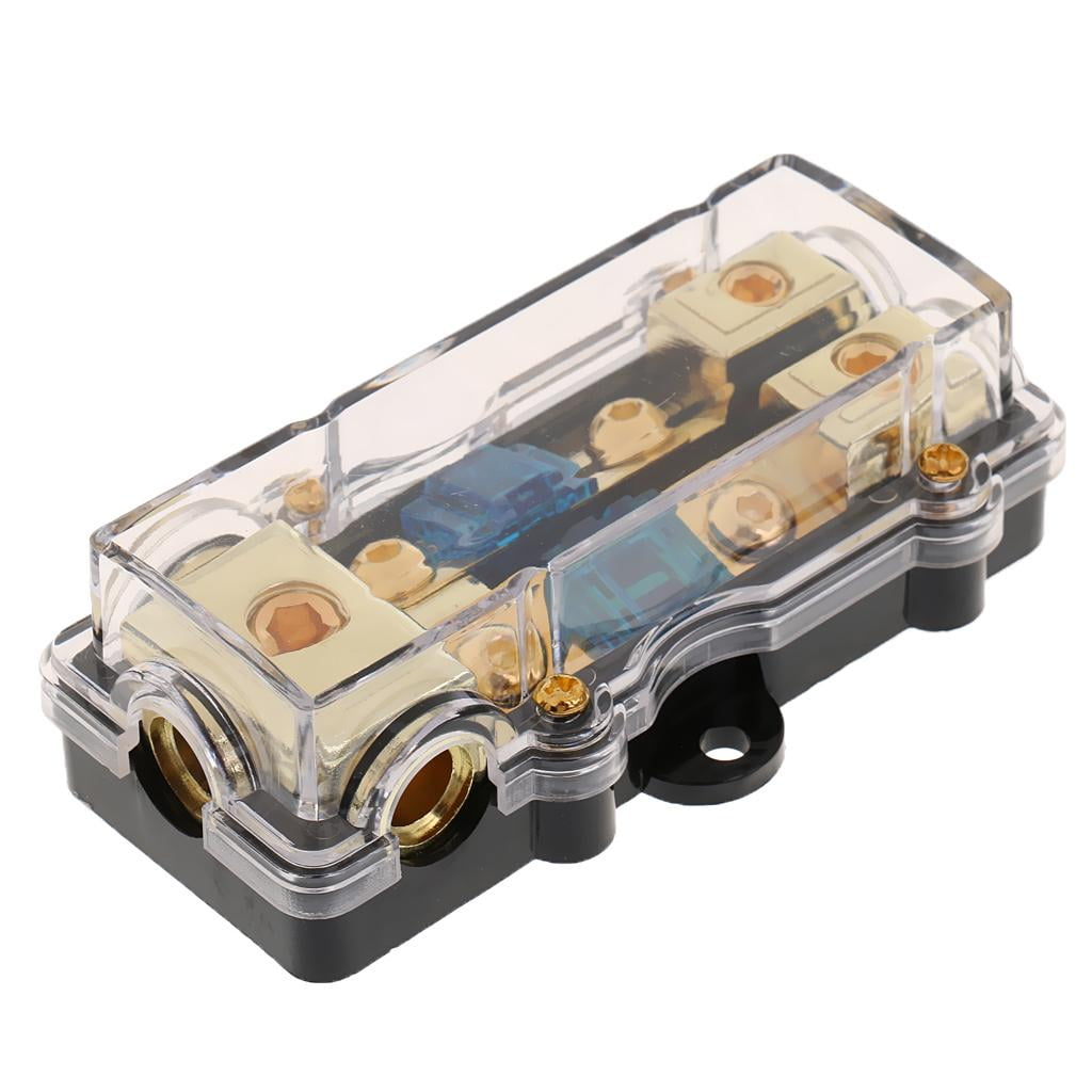 Car Audio Fuse Holder Power Distribution Block Fusebox 3 Input 2 Output High Performance