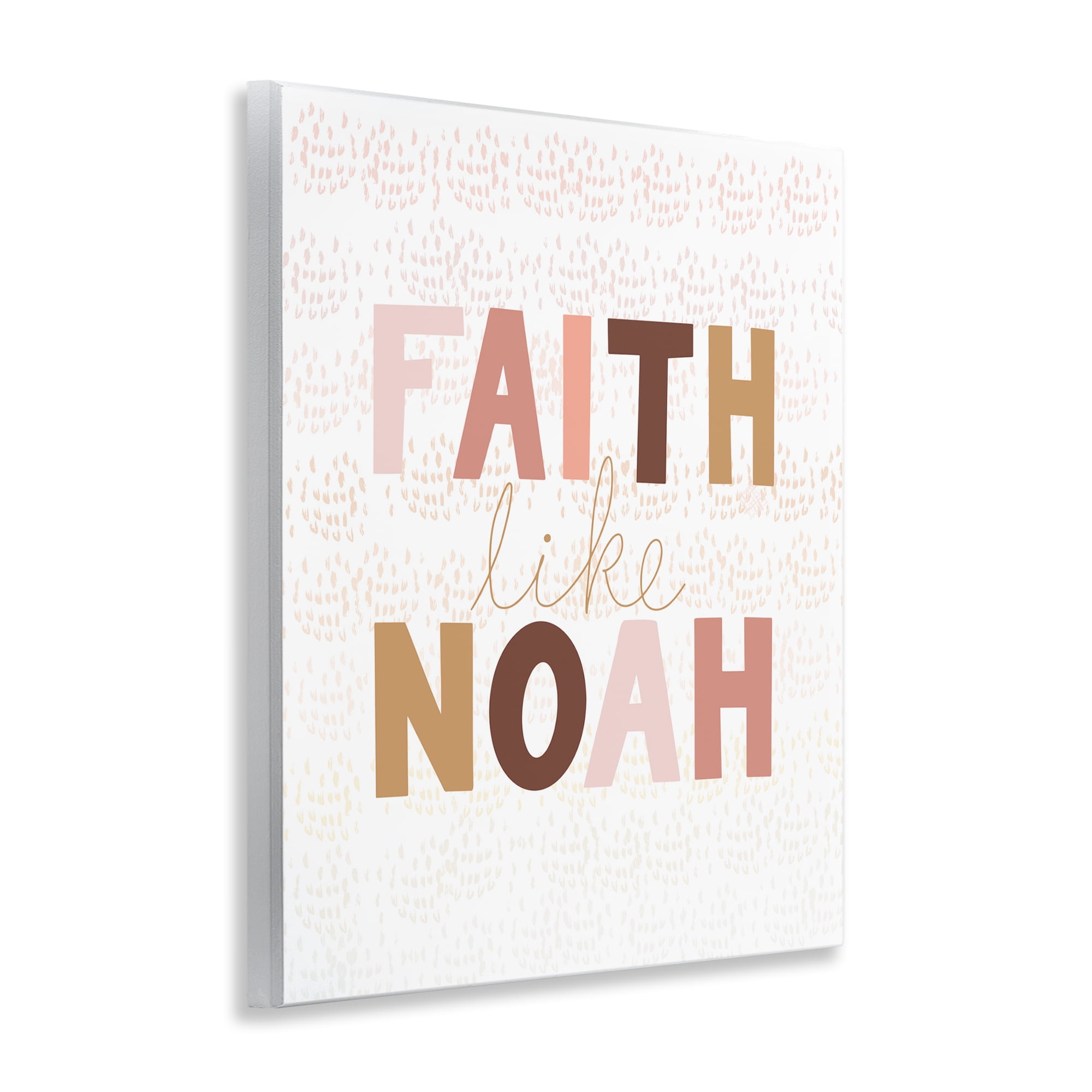Stupell Industries Pastel Faith Like Noah's Religious Painting Unframed Art Print Wall Art, 11 x 14