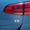 thumbnail image 2 of Aqtqaq 1pcs 3d Metal Tsi Car Side Mudguard Rear Trunk Emblem Badge Sticker Decals,universal Car Accessories Decorations Stickers, 2 of 5