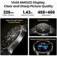thumbnail image 3 of TOZO S5 Smartwatch for Men Women IP68 Waterproof Smartwatch for iPhone & Android,1.43" Ultra-Clear AMOLED Screen,Bluetooth Call(Answer/Make Calls),100+ Sports Modes Fitness Watchs with Sleep Monitor, 3 of 11