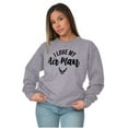 thumbnail image 3 of US Air Force I Love My USAF Man Women Crewneck Sweatshirt Brisco Brands S, 3 of 6