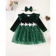 thumbnail image 2 of Vestido Renotemy para Bebé Niña 6-9 Meses Invierno Navidad Verde, 2 of 6