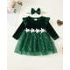 thumbnail image 2 of Vestido Renotemy para Bebé Niña 6-9 Meses Invierno Navidad Verde, 2 of 6