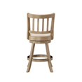 thumbnail image 2 of Boraam Sheldon Swivel Counter Stool in Driftwood Wire-Brush and Ivory, 2 of 4