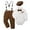 1Brown62, variant on XAOFW Boys Outfits Elegant Shirt Suspenders Detachable Hat Toddler First Birthday Photo Bow Tie Long Sleeve Turndown Collar Soft Cozy Casual Daily Wear Clothes Sets
