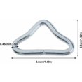 thumbnail image 2 of Resorte de trampolín, Accesorios de trampolín, Hebilla triangular de trampolín, Hebilla de anillos triangulares para cama de trampolín Anillos en V Hebillas para accesorios de cama de, 2 of 5