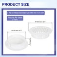 thumbnail image 2 of Round Air Vent 5" (120mm), ABS Vent Cover Louver Grille Vent for Bathroom Office Kitchen Bedroom, White, 2 Pack, 2 of 6