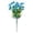 C, variant on Artificial Morning Glory Bouquet with Blue Edged Flowers for Outdoor Porch Patio Garden Home Decor, Lifelike Faux Plant for Spring Summer Decoration