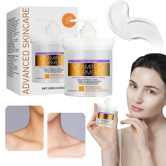 Advanced Clinicals Vitamin C Cream Face Moisturizer & Body Lotion | Anti Aging Skin Care Firming & Brightening Cream For Body, Face, Uneven Skin Tone, Wrinkles, & Sun Damaged Dry Skin, 16 Oz
