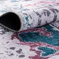 thumbnail image 5 of Rugs.com Francesca Collection Washable Rug – 7 Ft Square Teal Green Flatweave Rug Perfect For Living Rooms, Kitchens, Entryways, 5 of 8