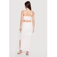 thumbnail image 3 of Women's O Ring Cutout Bustier Maxi Dress with Side Slit, 3 of 3