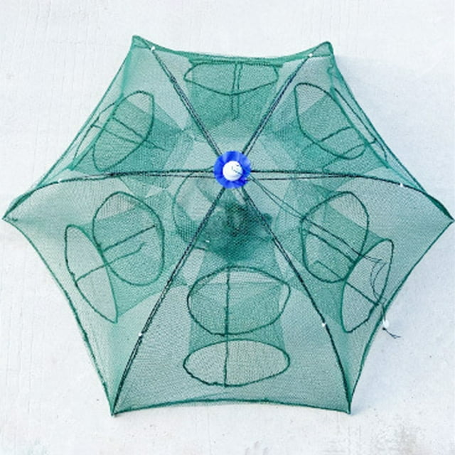 Riforla Foldable Lobster & Fish Trap Umbrella Style Catch Net Cage for Efficient Aquatic Harvesting E