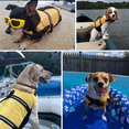 thumbnail image 2 of Dog Life Jacket Easy-Fit Adjustable Belt Pet Saver Swimming Safety Swimsuit Preserver with Reflective Stripes for Doggie, 2 of 7