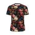 thumbnail image 6 of Rocae Rose Flowers for Men's Mesh Quick-Dry Short Sleeve Workout T-Shirt,Mens Crew Neck Tee Lightweight Soft Classic T Shirts X-Small, 6 of 9