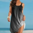 thumbnail image 2 of Sngxgn Women Summer Bodycon Backless Maxi V Neck Dress(Black,L), 2 of 9