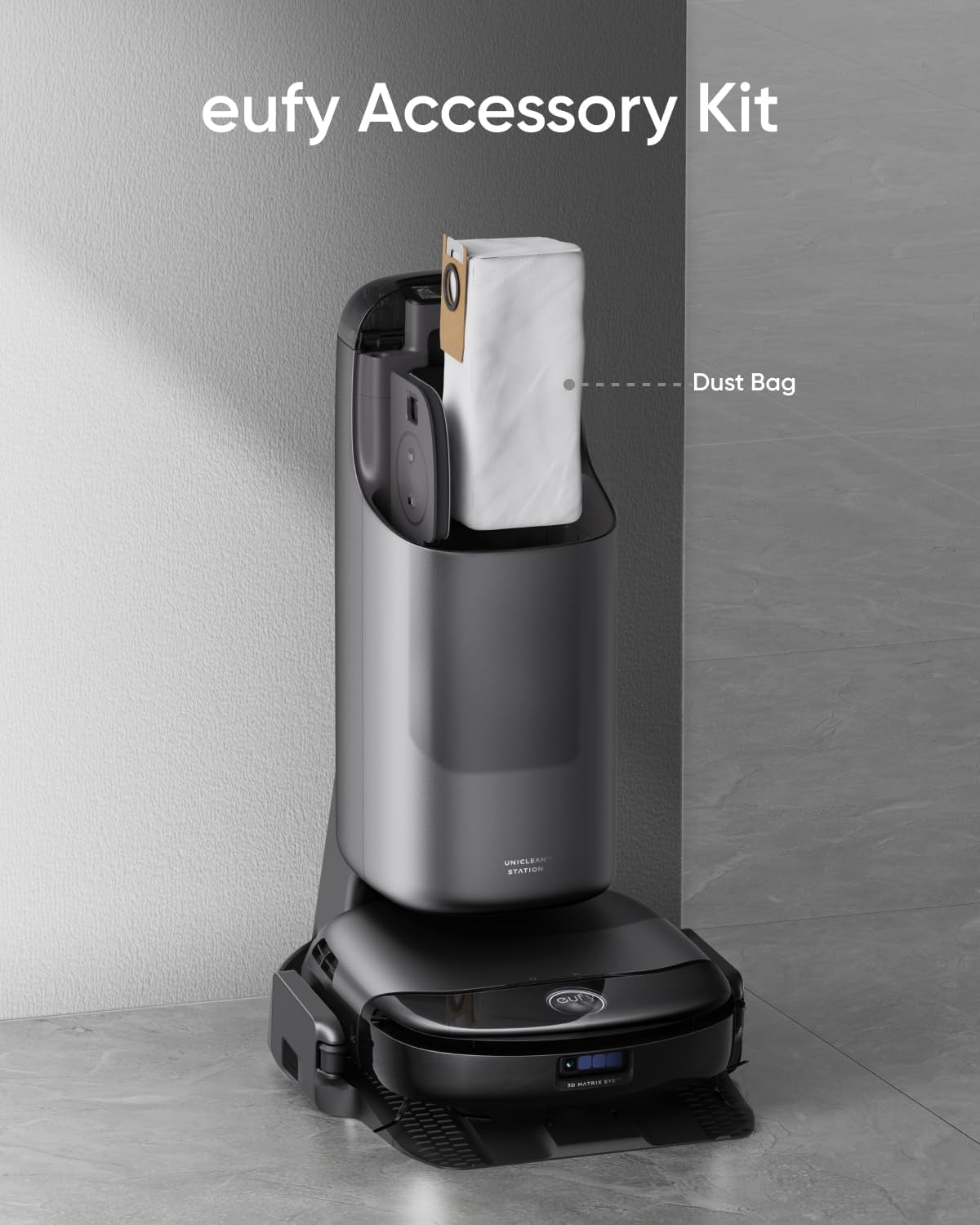 eufy Accessory Kit for Omni S1 Pro/S1, 2 Rolling Mops, 4 High-Performance Filters, Dirty Water Reservoir Filter, Rolling Brush & Brush Guard, 3 Dust Bags, and 2 Sets of Side Brushes
