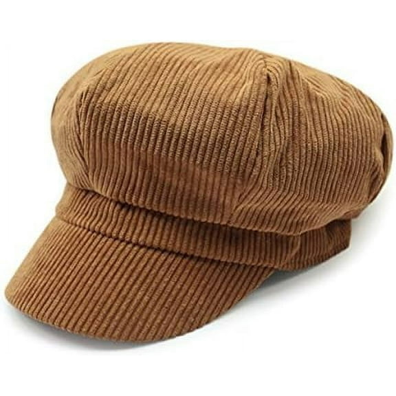 ZLSLZ Women's Retro Peaked Ivy Newsboy Paperboy Gatsby Cabbie Painter Cap Hats (5-Tan)