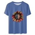 thumbnail image 2 of Camisetas de Manga Corta para Mujeres de Longitud Regular de Poliéster Sólido, Camiseta de Fiesta de Mayo Y Blusa Del Festival para la Primavera Y el Verano, 2 of 3