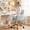 Gray, variant on COOLHUT Office Desk Chair with Padded, Velvet Vanity Chair with Back and Wheels, Comfy Home Office Chiar with Gold Legs, Height Adjustable, Rolling Chair for Vanity Room, Makeup Room, Bedroom, Beige